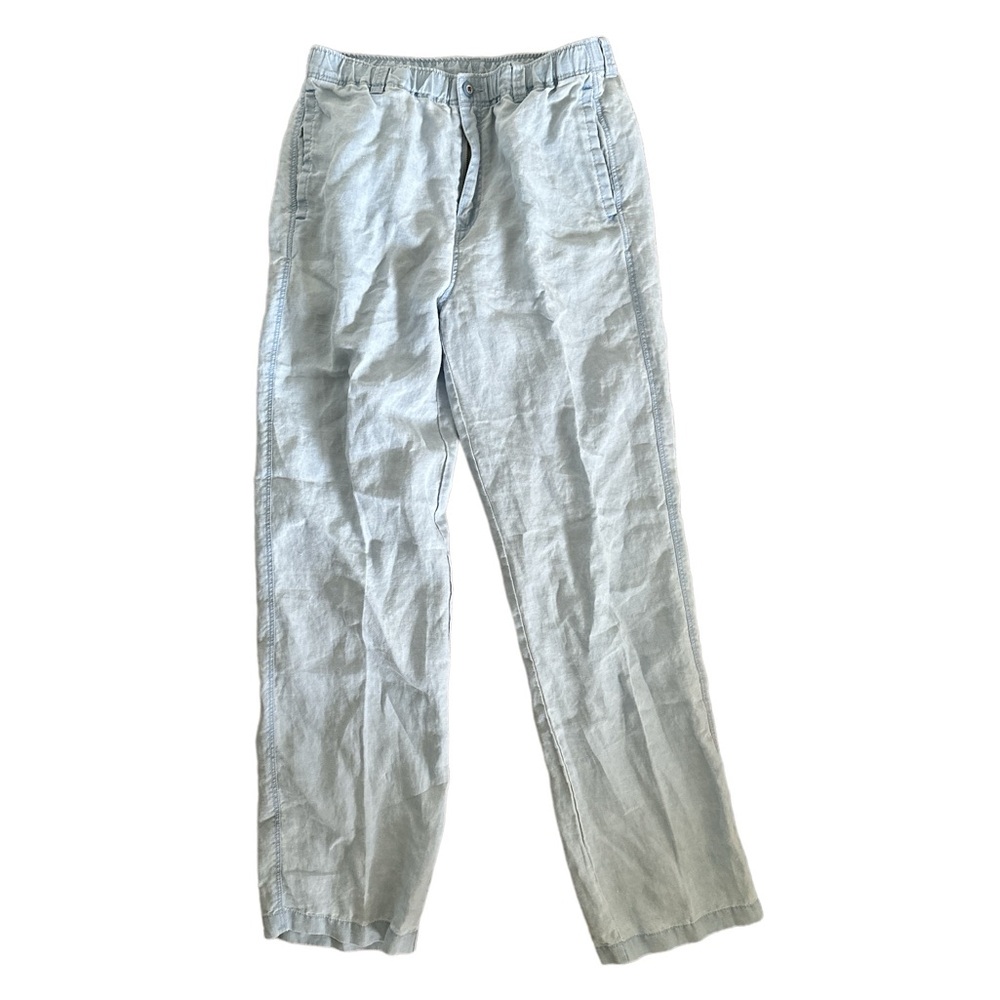 Tommy Bahama Relax Men's Light Blue Linen Chambray Pants Size M